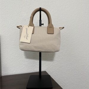 Universal Thread Cream and Tan Satchel